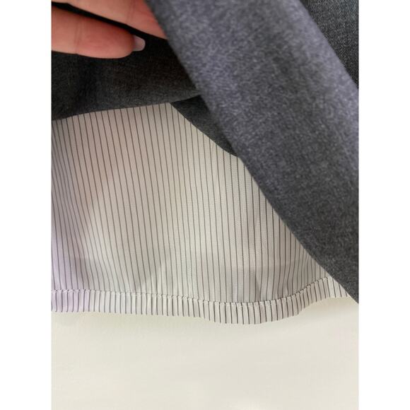 Brooks Bros Red Fleece Wool Blend Floral Embroidered Beads Pleated Shift Dress 8 - Picture 4 of 9